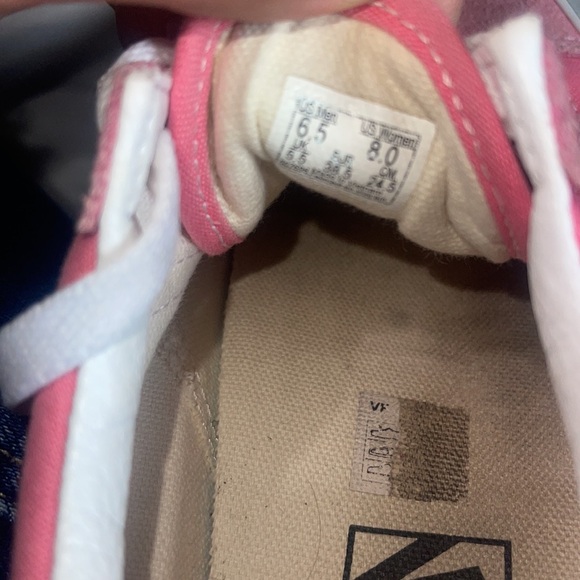 Womens pink vans size 8 - Picture 5 of 6